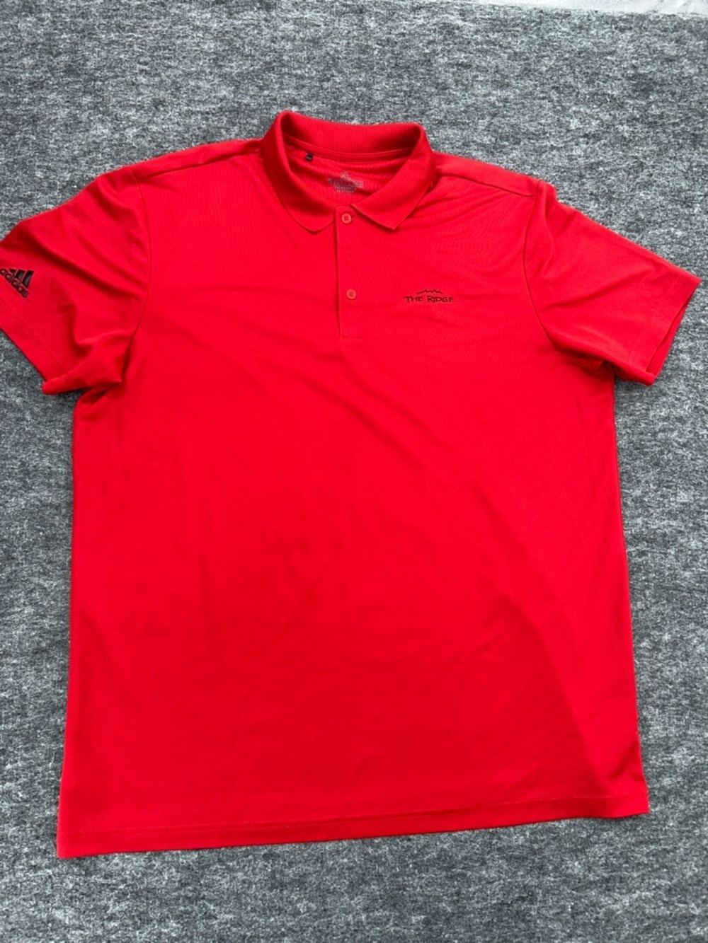 Adidas Men’s Primegreen Polo Shirt Red XL Short Sleeve Performance Golf Logo